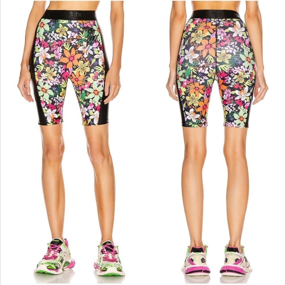 Dundas Biker Shorts Floral Print Size Medium
